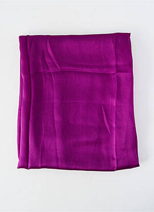 Foulard effet matière satinée violet BASILE femme