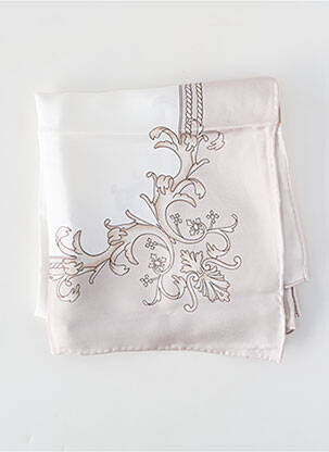 Foulard effet matière satinée beige MAX MARA femme