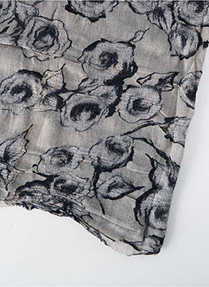 Foulard finition franges gris PENNYBLACK femme