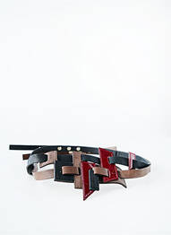 Ceinture fermeture pointe poinçonnée marron MARITHE & FRANCOIS GIRBAUD femme