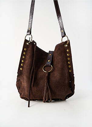 Sac fermeture zippée forme rectangulaire marron PARFOIS femme