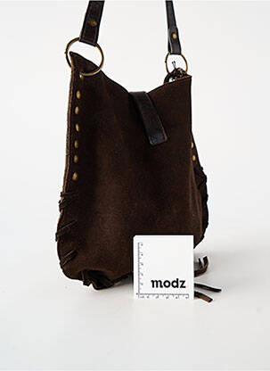 Sac fermeture zippée forme rectangulaire marron PARFOIS femme