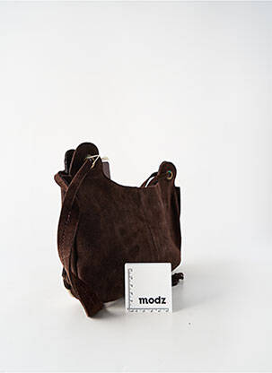 Sac poignée 1 anse de portée forme rectangulaire marron ZARA femme