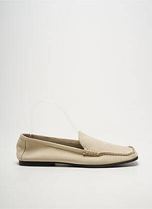 Mocassins chiquet talon plat jusqu'à 3cm beige ESCADA femme