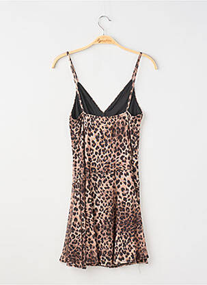 Robe mi-longue sans manche sans manche marron PULL & BEAR femme