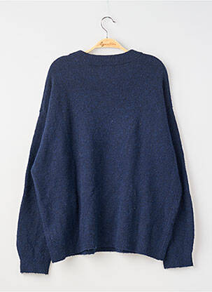 Pull coupe droite manches longues bleu PULL & BEAR femme