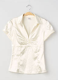Top manches courtes manches courtes blanc CAMAIEU femme
