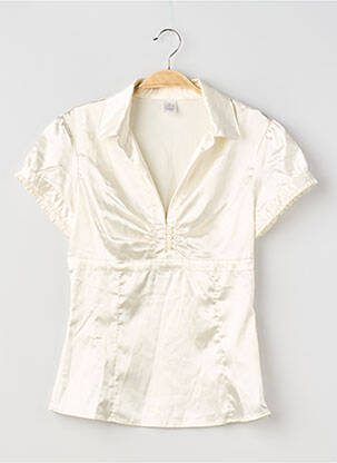 Top manches courtes manches courtes blanc CAMAIEU femme