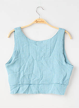 Top sans manche sans manche bleu MACRASPIRIT femme