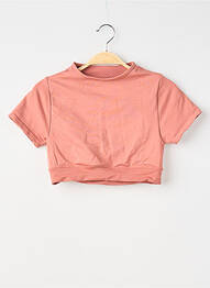 Top stretch manches courtes orange ETAM femme