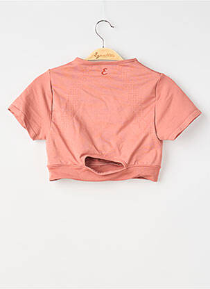 Top stretch manches courtes orange ETAM femme