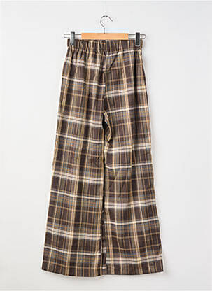 Pantalon large poches taille normale marron PEACE N'LOVE femme