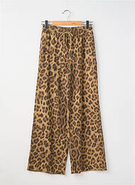 Pantalon large poches taille normale marron GIGI femme