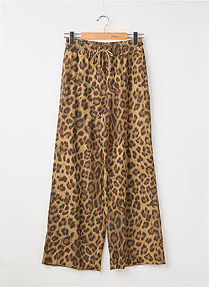 Pantalon large poches taille normale marron GIGI femme