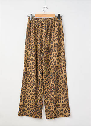 Pantalon large poches taille normale marron GIGI femme