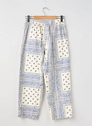 Pantalon large poches taille normale bleu PRETTY WIRE femme