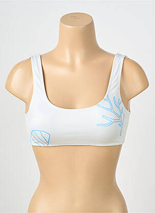 Haut de maillot de bain bretelles élastiquées brassieres beige INES DUHARD X BALIBREEZE femme