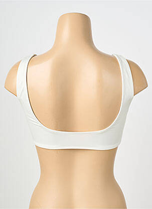 Haut de maillot de bain bretelles élastiquées brassieres beige INES DUHARD X BALIBREEZE femme