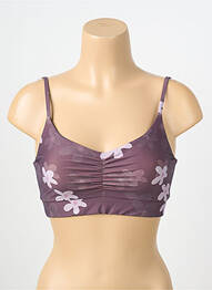 Haut de maillot de bain stretch brassieres violet NÉNÉS femme