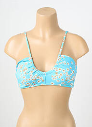Haut de maillot de bain stretch haut soutien-gorge moulé bleu ROXY femme