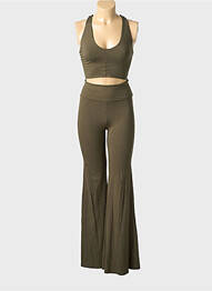 Ensemble pantalon bas pantalon vert INDIGO femme