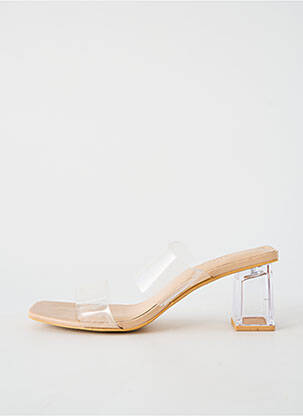 Mules/sabots talon de 7 à 9cm chair PULL & BEAR femme