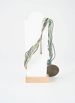 Collier matériaux métal bleu SANS MARQUE femme