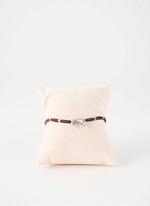 Bracelet fermeture fermoir mousqueton marron SANS MARQUE femme