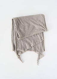 Foulard coutures renforcées gris SANS MARQUE femme