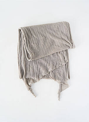 Foulard coutures renforcées gris SANS MARQUE femme