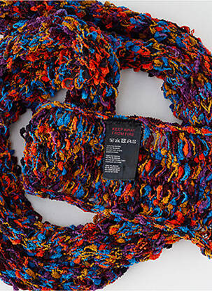 Echarpe orange SANS MARQUE femme