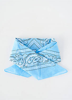 Foulard imprimé fantaisie bleu SANS MARQUE femme