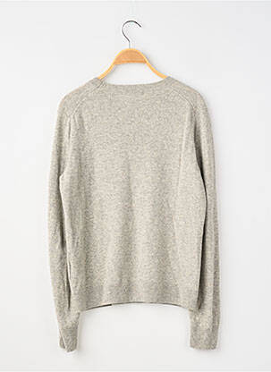 Pull coupe cintrée manches longues gris UNIQLO femme