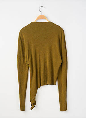 Pull coupe cintrée manches longues vert ZARA femme