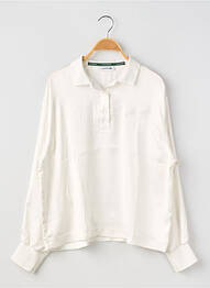 Blouse manches longues manches longues blanc LACOSTE femme