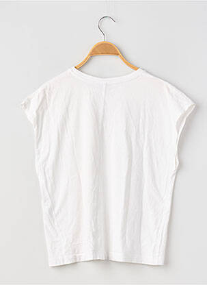 T-shirt coupe droite manches courtes blanc ZARA femme