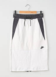 Jupe mi-longue coupe droite blanc NIKE femme