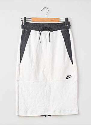 Jupe mi-longue coupe droite blanc NIKE femme