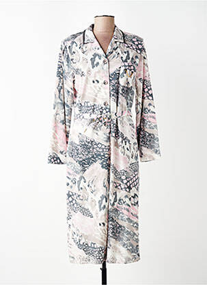 Robe mi-longue manches longues manches longues rose GUY DUBOUIS femme