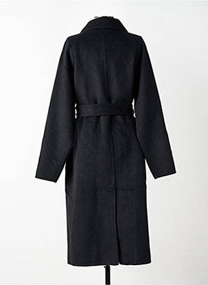Manteau long coupe cintrée noir JULIE GUERLANDE femme