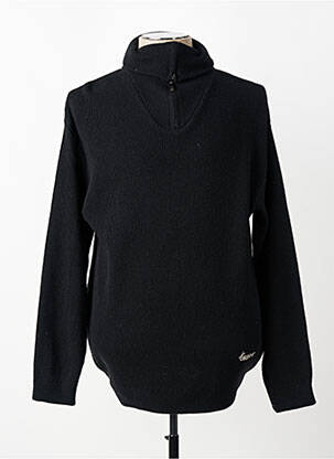 Pull stretch manches longues noir LE LABOUREUR femme