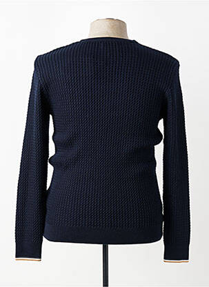 Pull stretch manches longues bleu BENSON & CHERRY homme