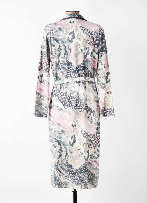 Robe mi-longue manches longues manches longues rose GUY DUBOUIS femme