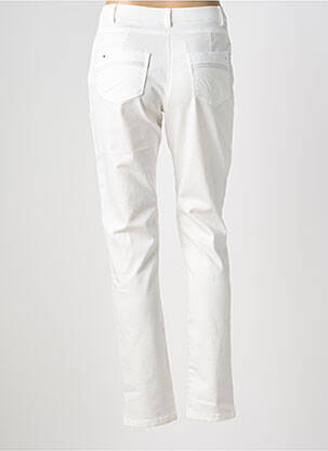 Jeans coupe slim stretch taille normale blanc CHRISTINE LAURE femme