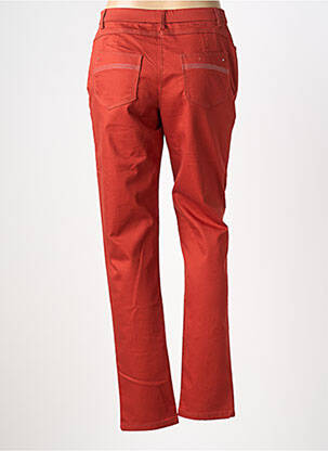 Jeans coupe slim stretch taille normale orange CHRISTINE LAURE femme