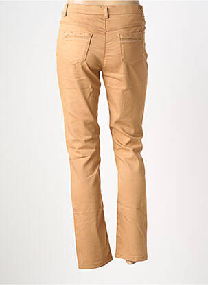 Pantalon droit stretch taille normale marron CHRISTINE LAURE femme
