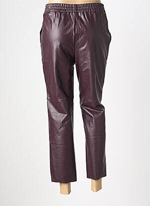 Pantalon 7/8 stretch taille normale violet YSABEL MORA femme