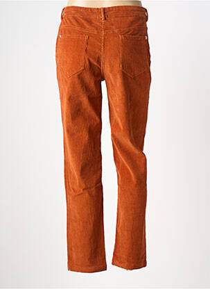Pantalon droit stretch taille normale orange AGATHE & LOUISE femme