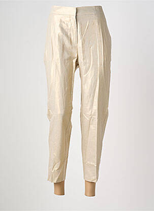 Pantalon 7/8 taille élastique taille normale beige JULIE GUERLANDE femme