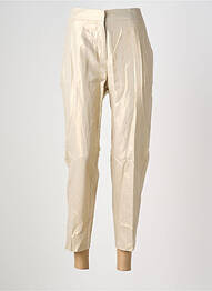 Pantalon 7/8 taille élastique taille normale beige JULIE GUERLANDE femme